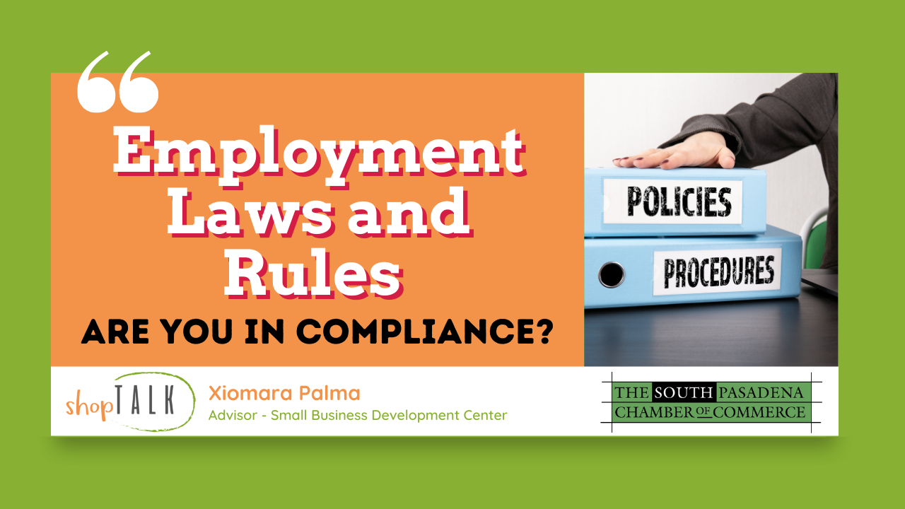 May ShopTalk Video: Employment Laws & Rules