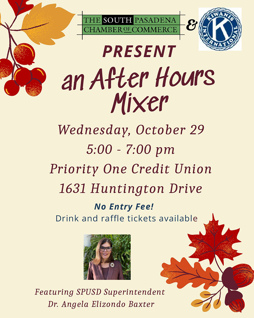 After Hours Mixer 10/29 ~ 5:00pm to 7:00pm