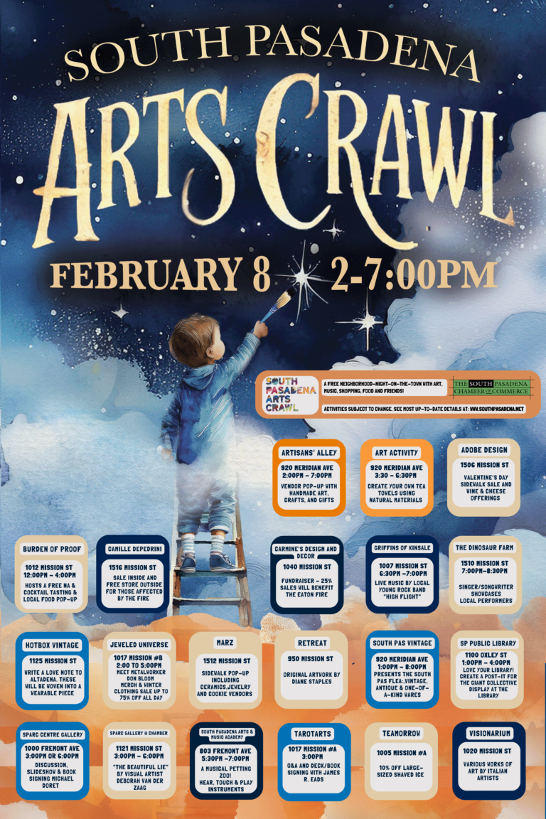 Winter Arts Crawl 2025 – South Pasadena Chamber of Commerce