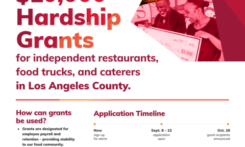 $10,000 Grants for Restaurants – Apply by 9/22