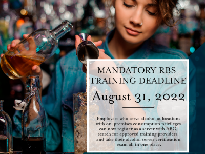 Responsible Beverage Service Training Act impacts any business that sells alcohol